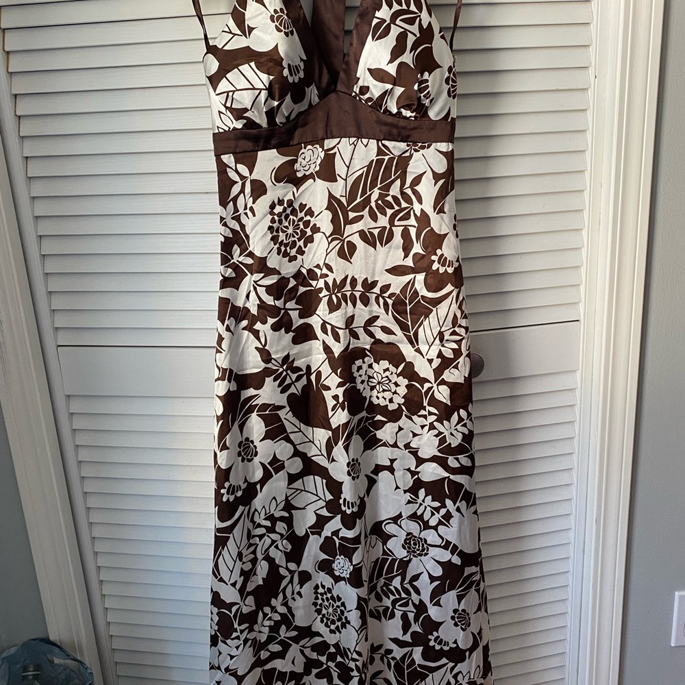 Alyn Paige Chocolate and Ivory Dress